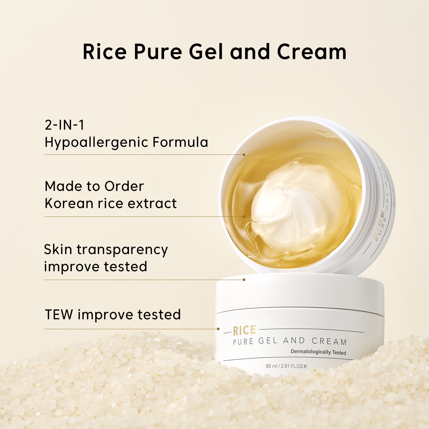 Rice Pure Gel and Cream