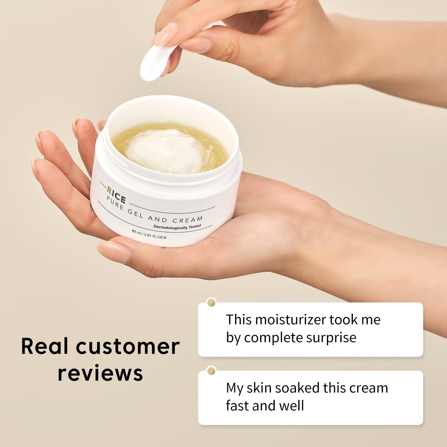 Rice Pure Gel and Cream