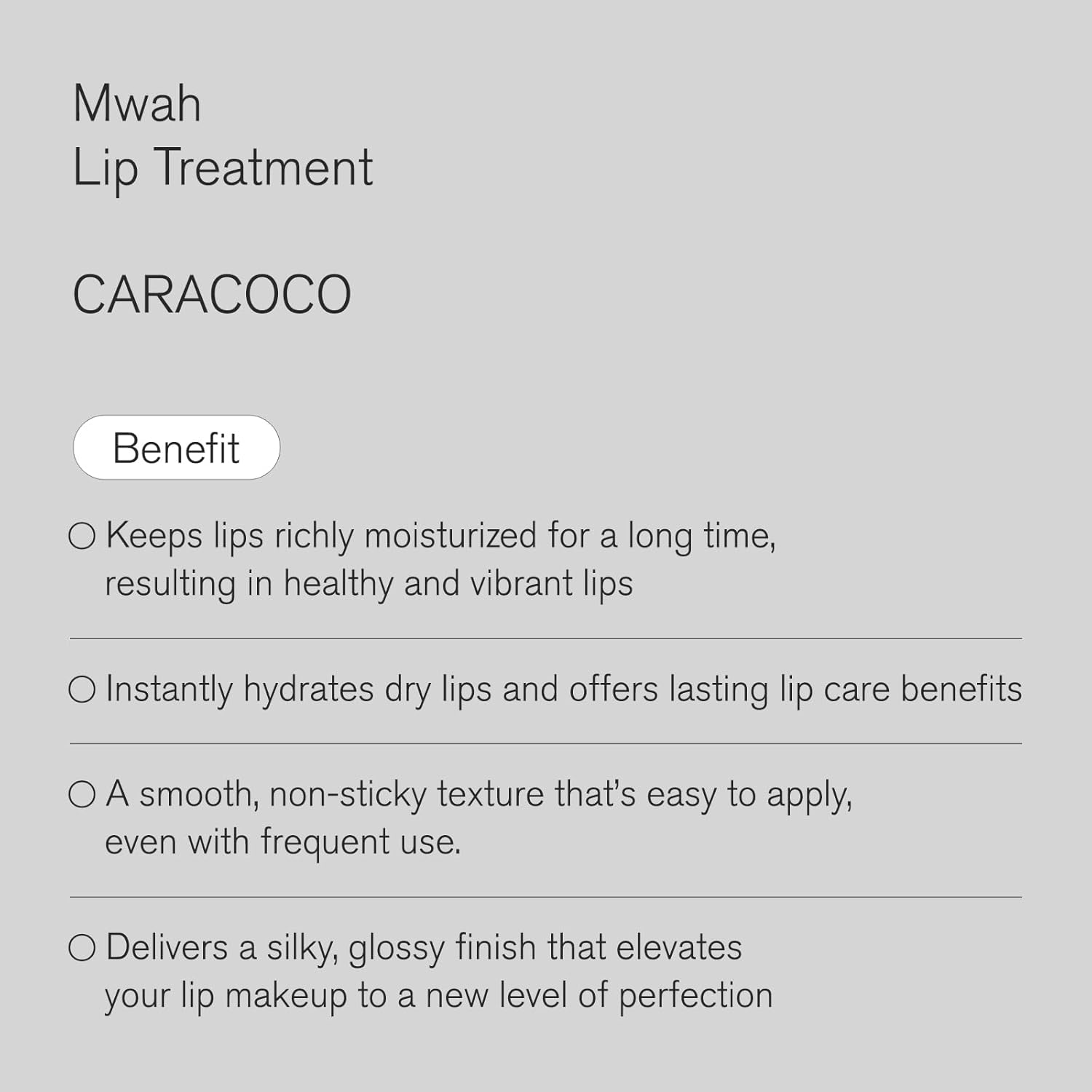 Mwah Lip Treatment CARACOCO