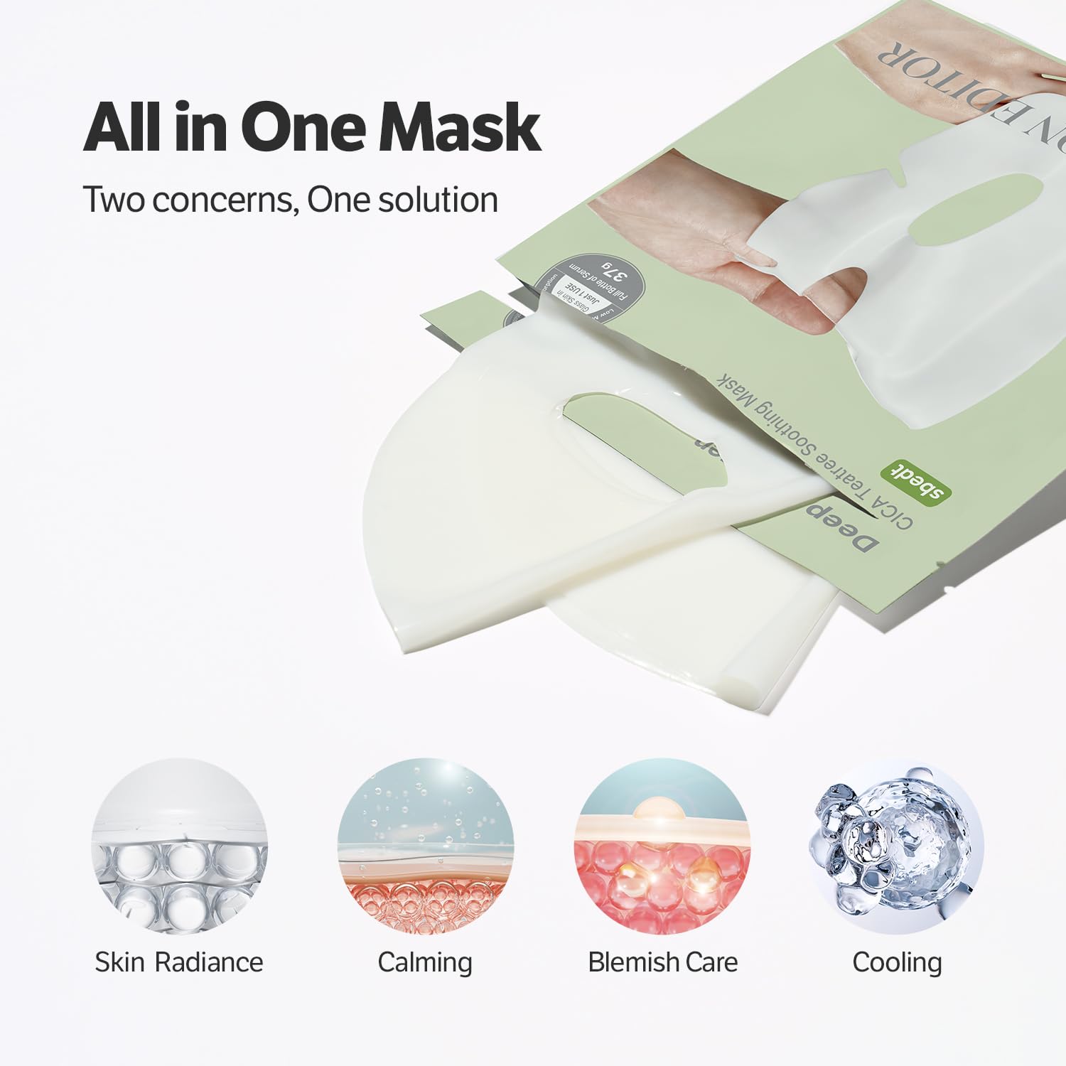 Deep Collagen Cica Teatree Soothing Mask Set