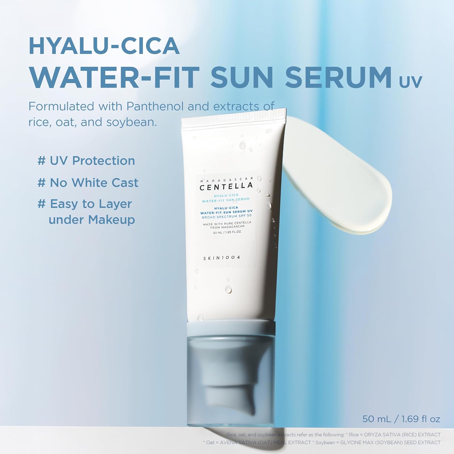 Madagascar Centella Hyalu-Cica Water-Fit Sun Serum UV