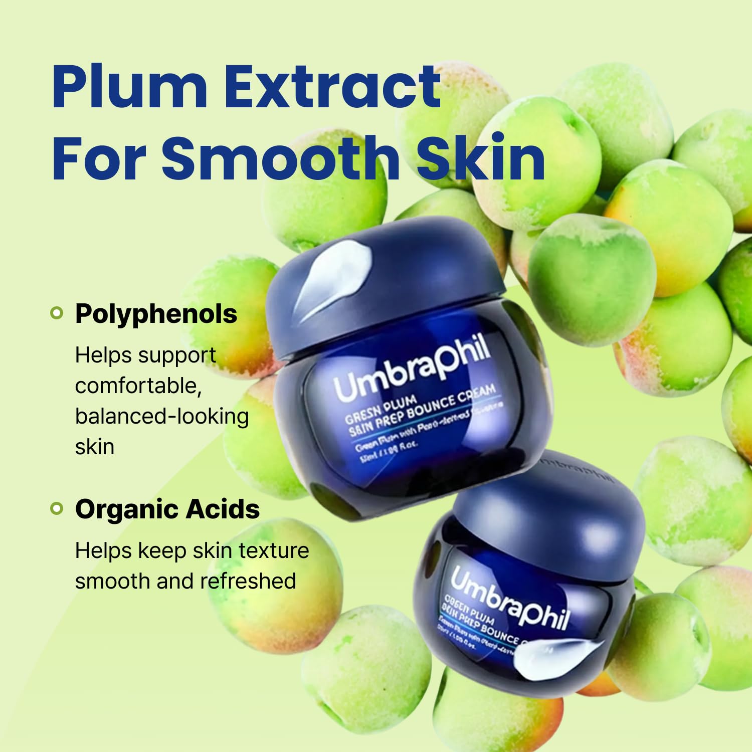 Green Plum Skin Prep Bounce Cream