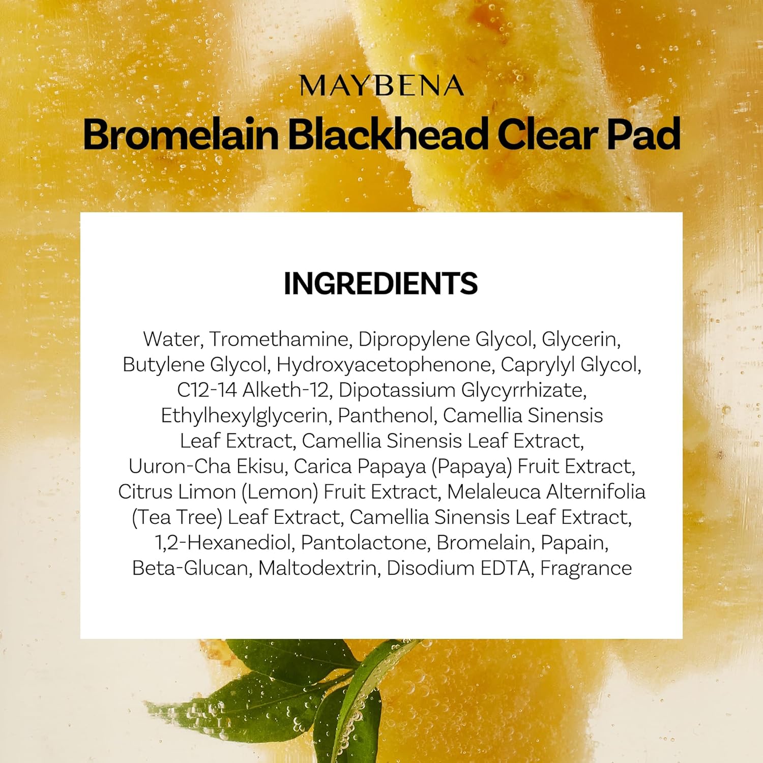 Bromelain Blackhead Clear Pad 3.0