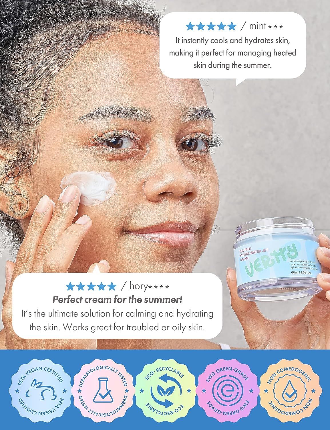 Tea Tree Xylitol Water Jet Cream