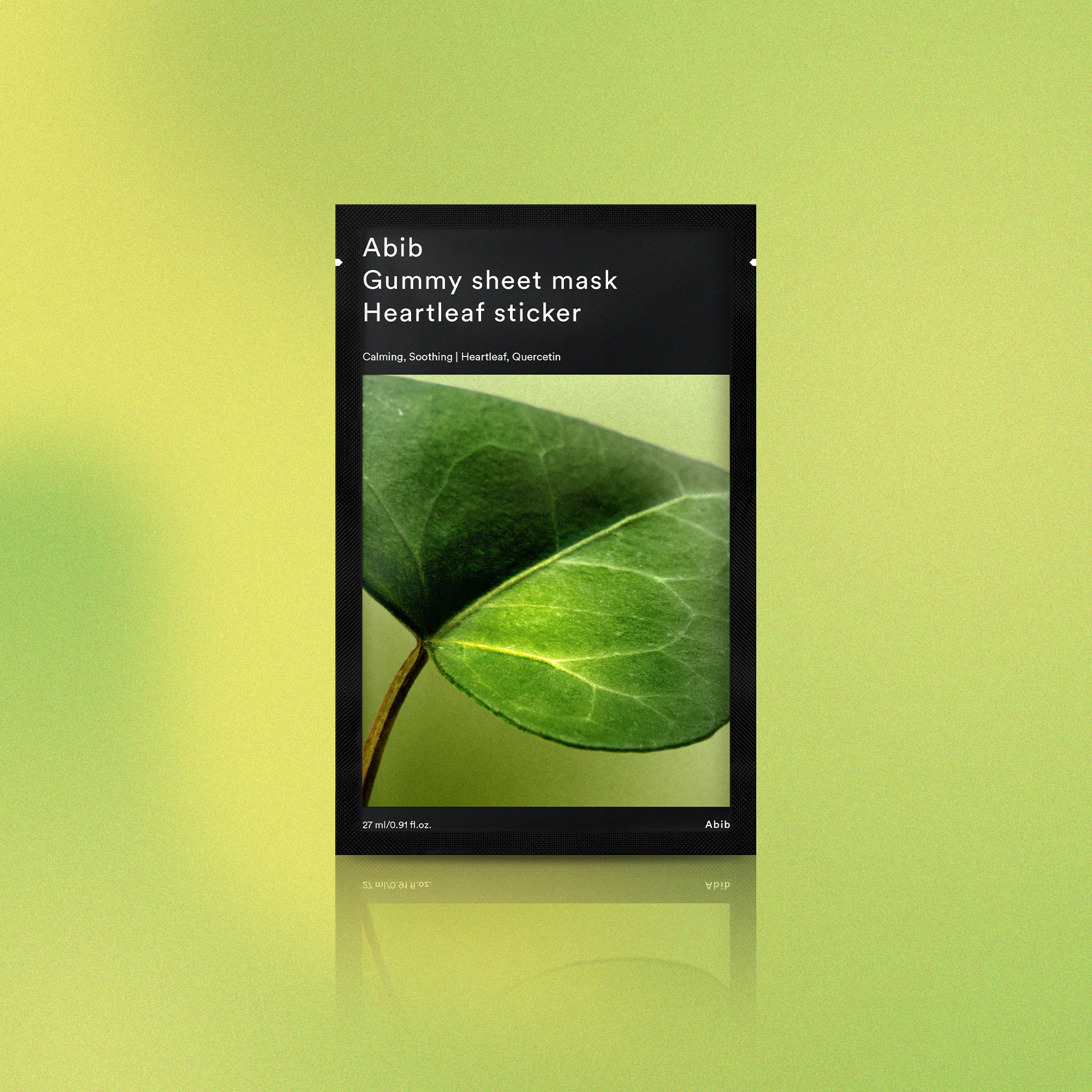 Gummy sheet mask heartleaf sticker