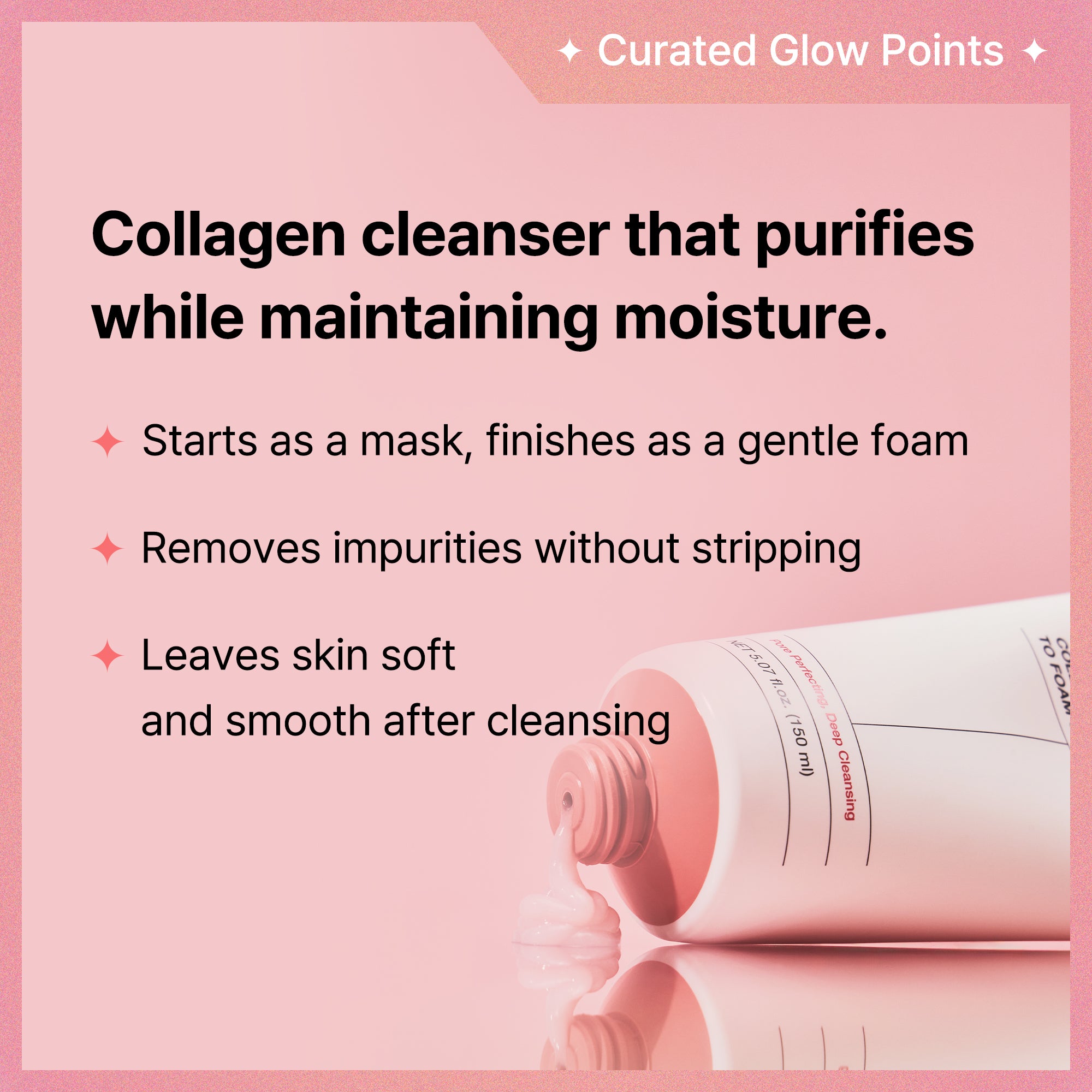 Collagen Mask To Foam Cleanser