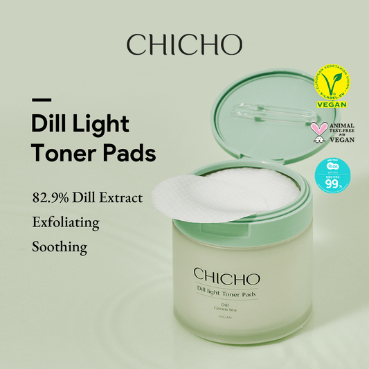 BANU's Pick! with CHICHO Dill Light Toner Pads and Herb Calming Cream