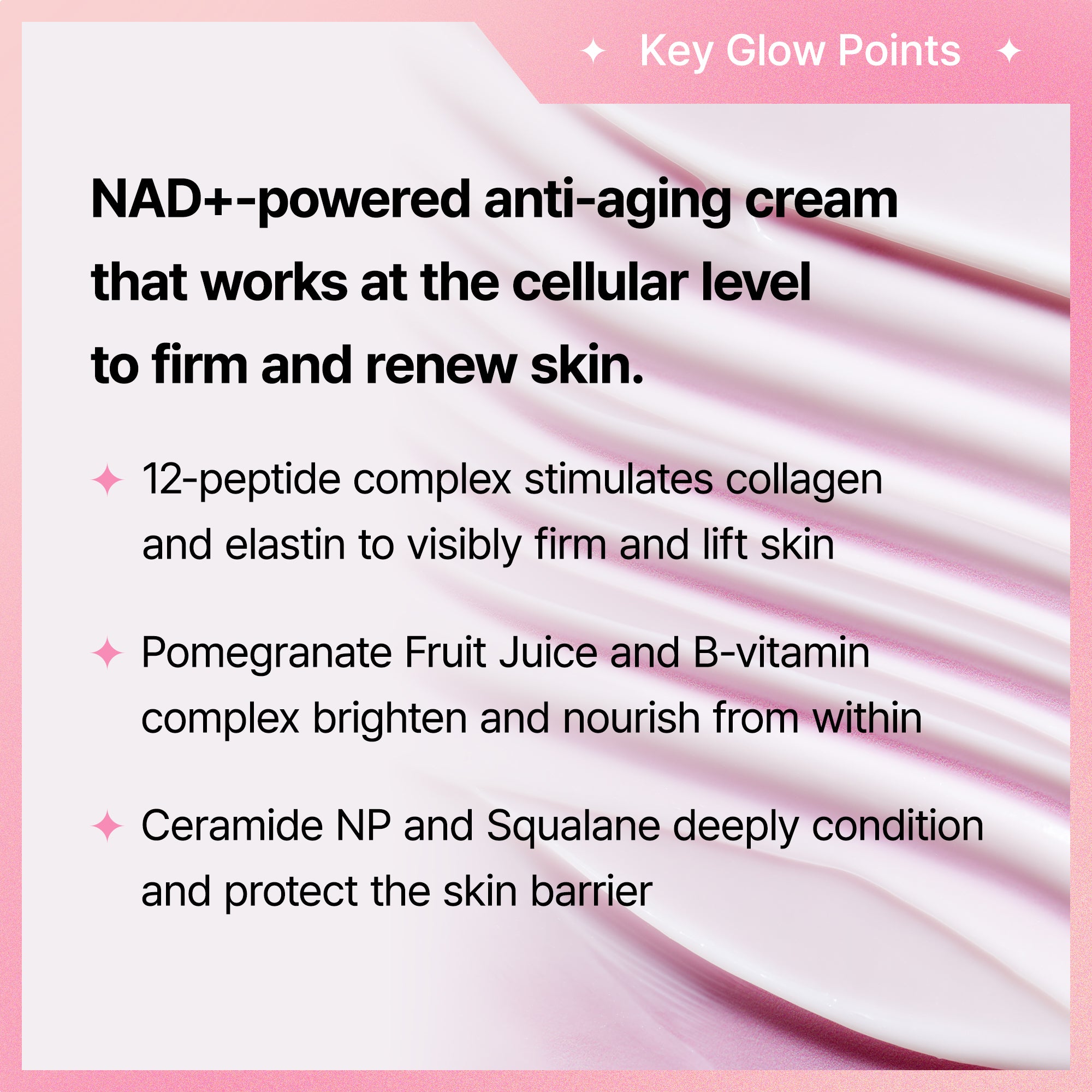 NAD+ Peptide Boosting Cream