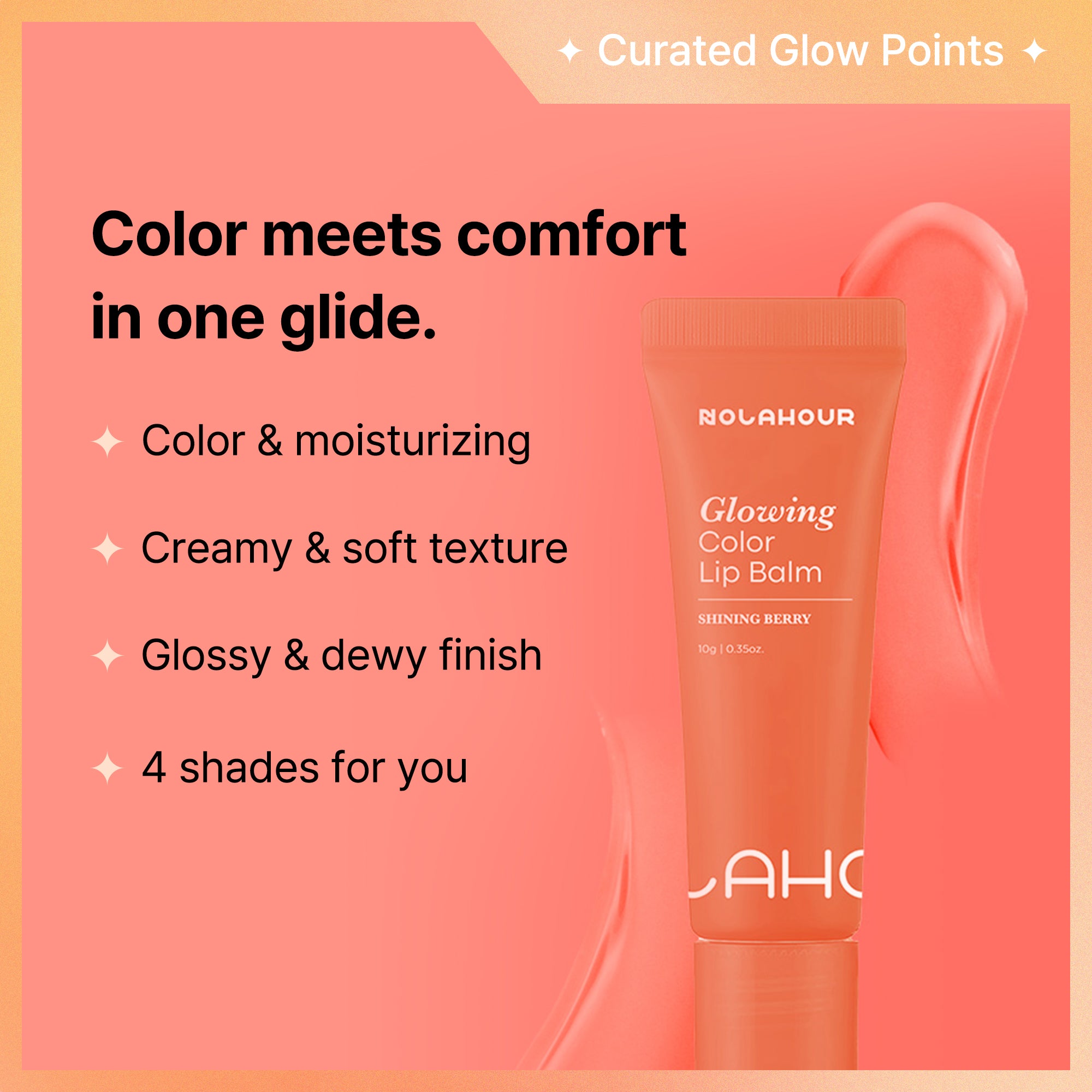 Glowing Color Lip Balm Shining Berry