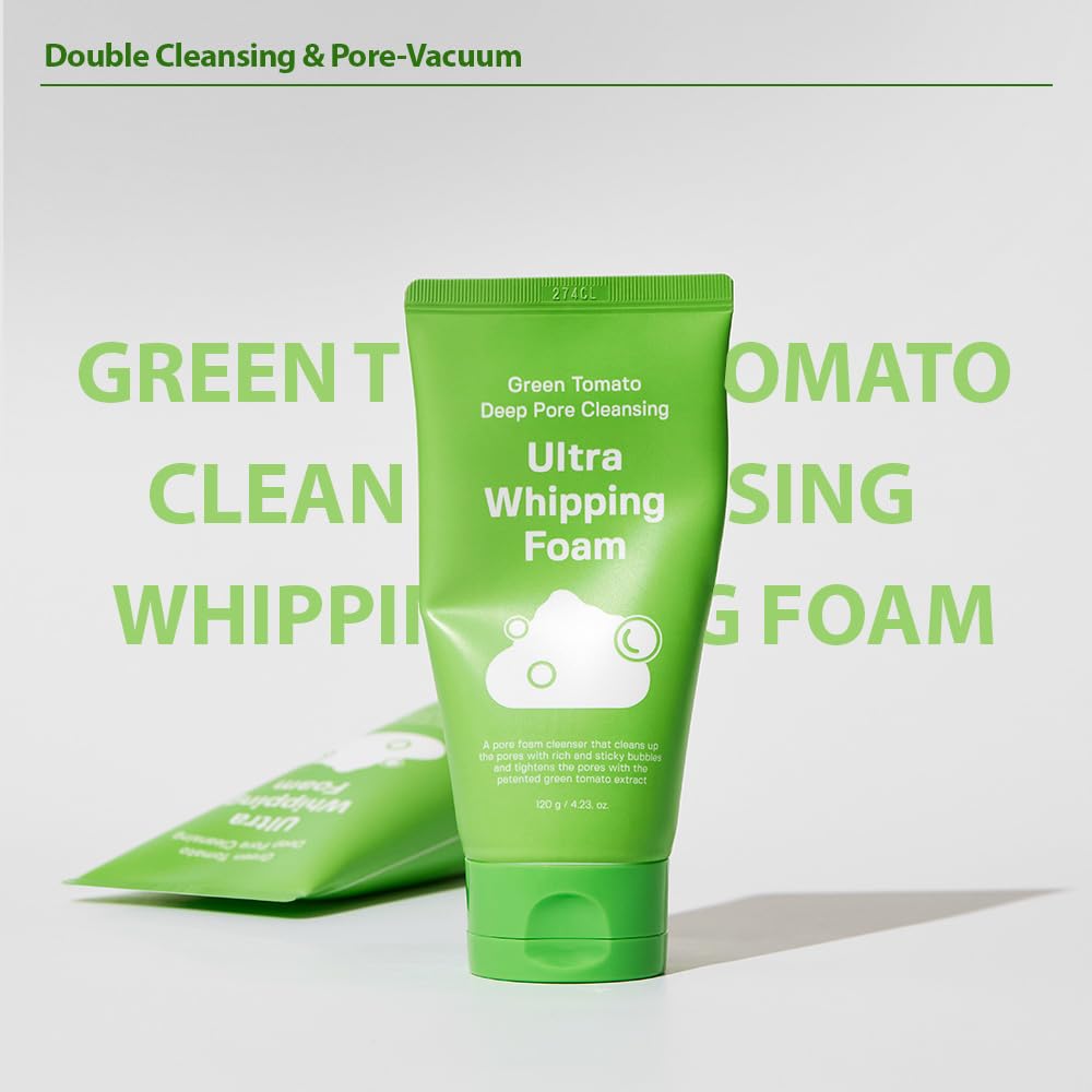Green Tomato Deep Pore Cleansing Ultra Whipping Foam Duo