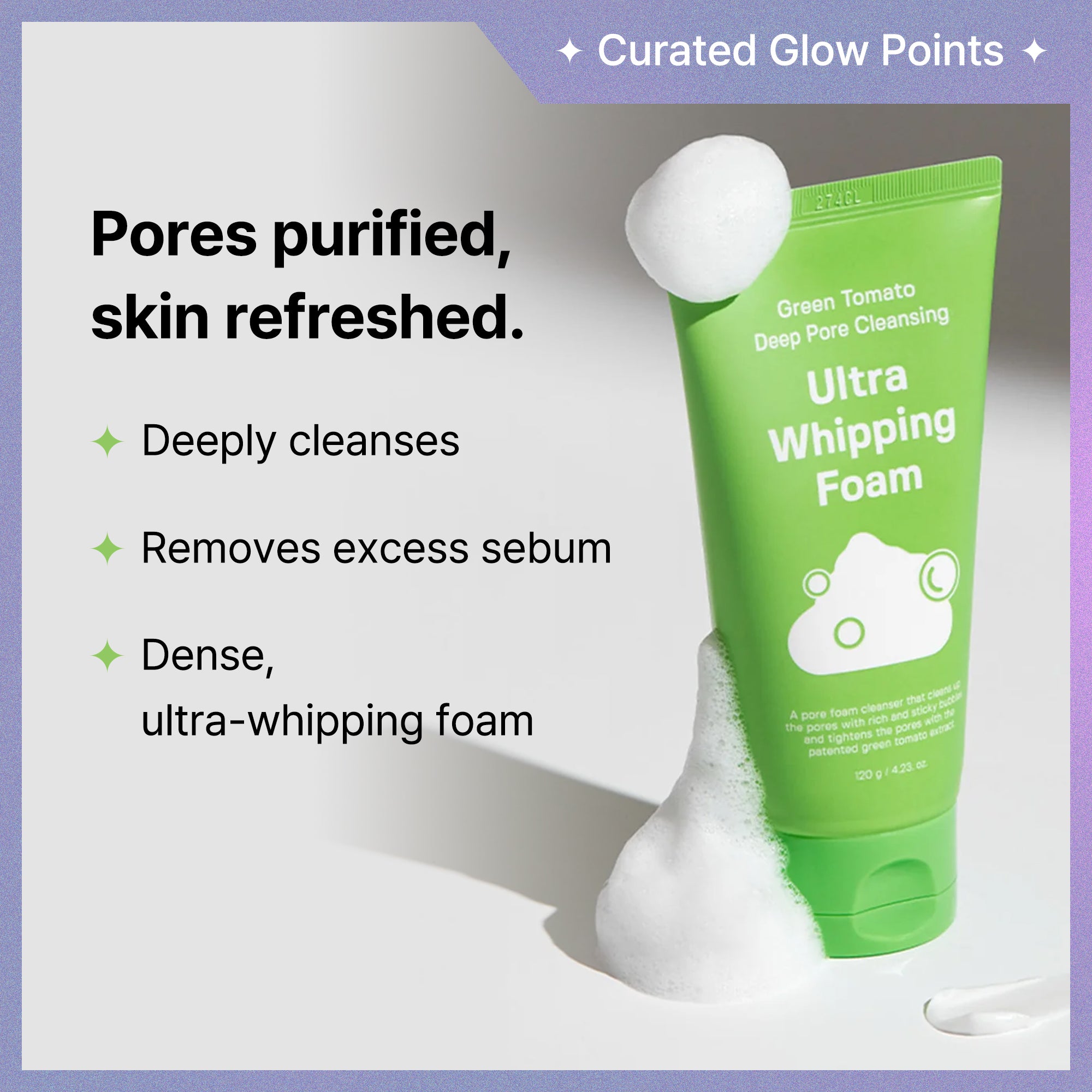 Green Tomato Deep Pore Cleansing Ultra Whipping Foam Duo