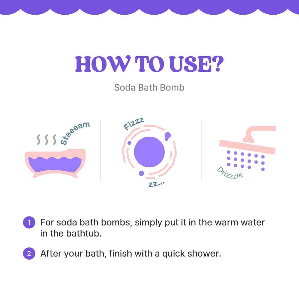 Soda Bath Bomb Pink Flash 180 g