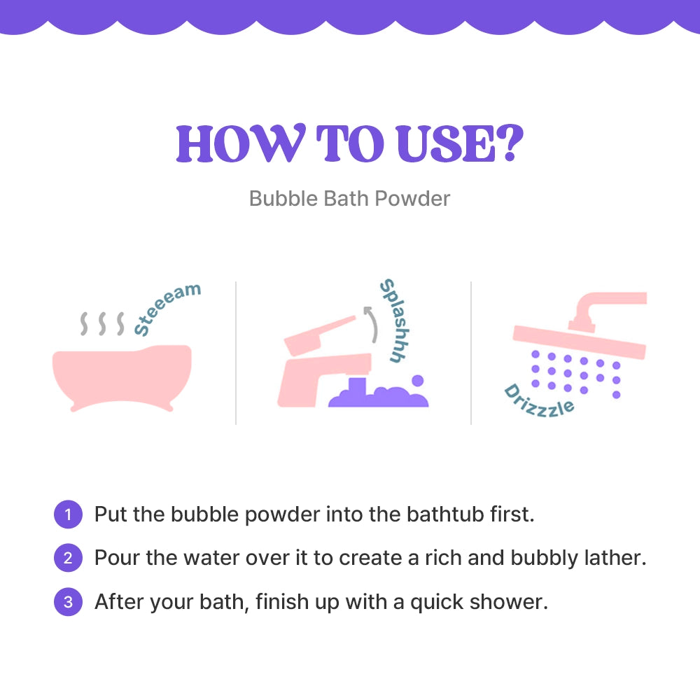 Bubble Bath Powder Rose 300 g