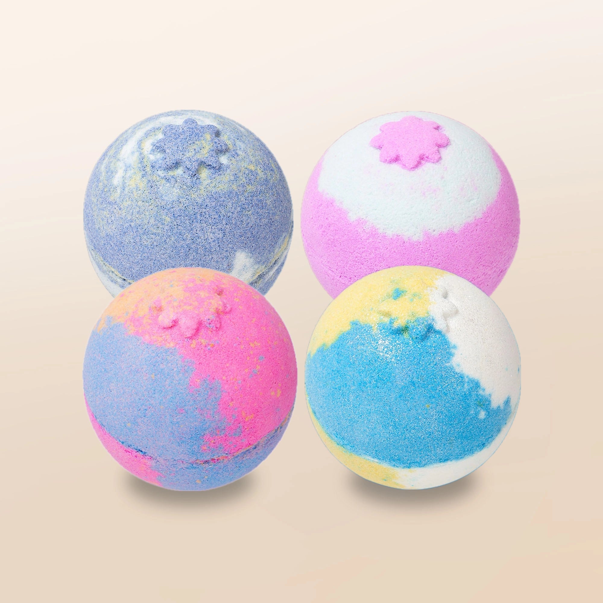 LEPS Vegan 4-Piece Bath Bomb Bundle