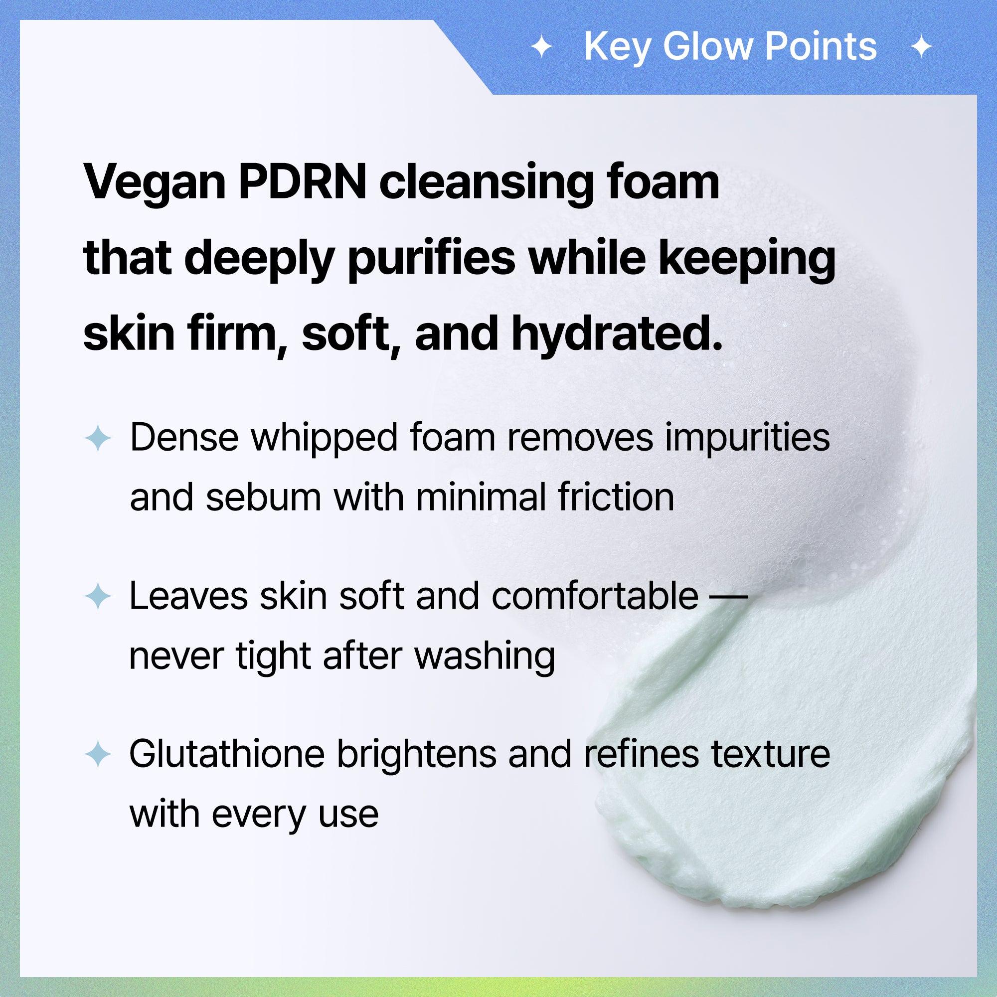 PDRN Revitalizing whip cleansing foam