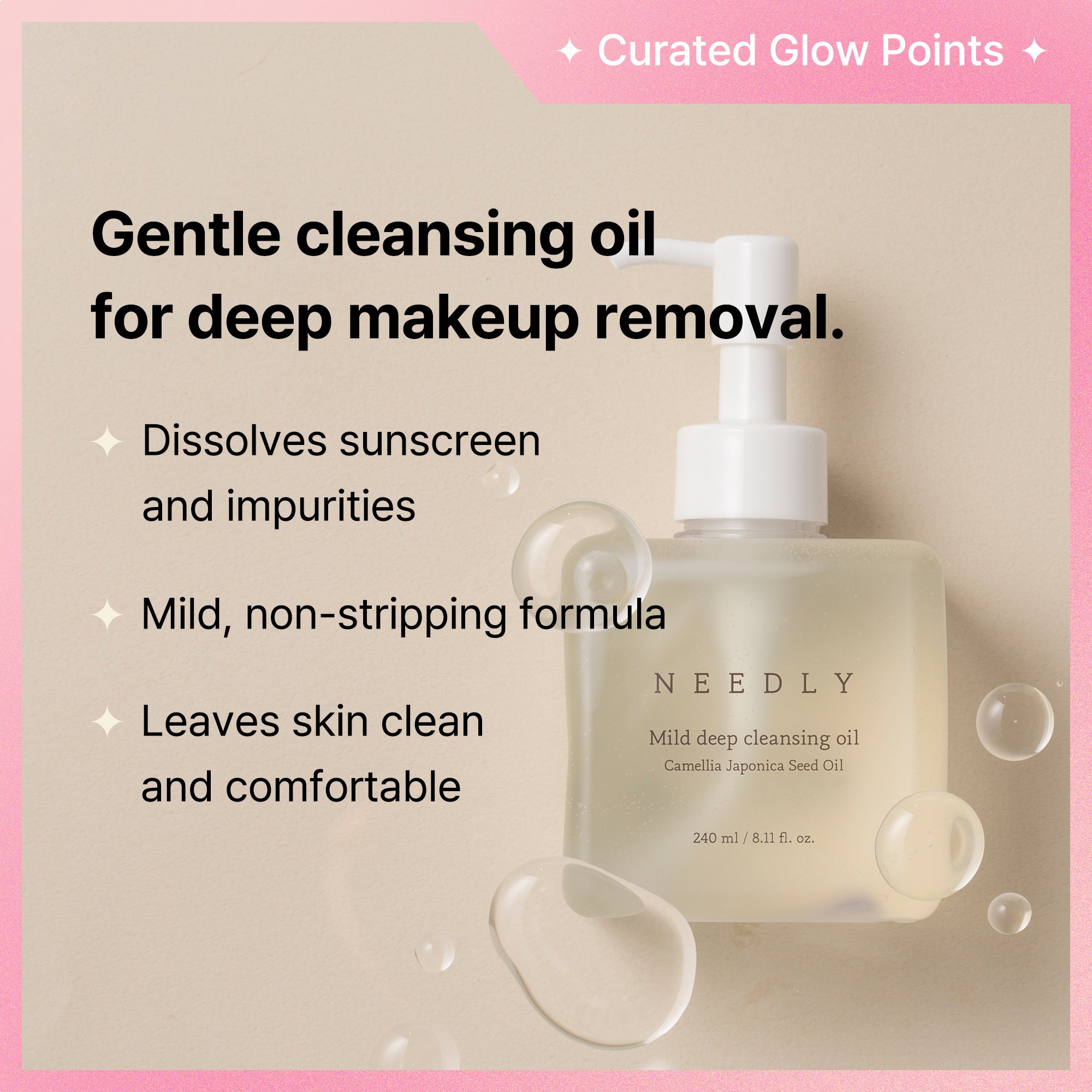 Mild deep cleansing oil