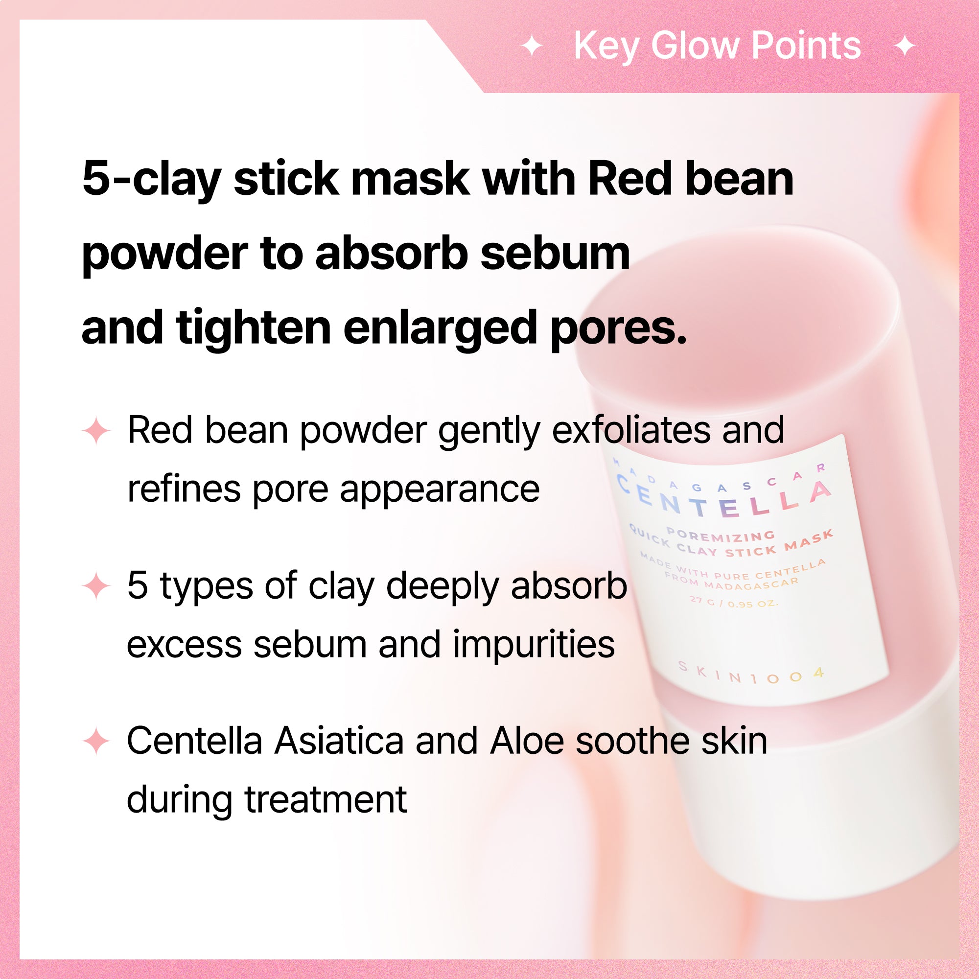 Madagascar Centella Poremizing Quick Clay Stick Mask