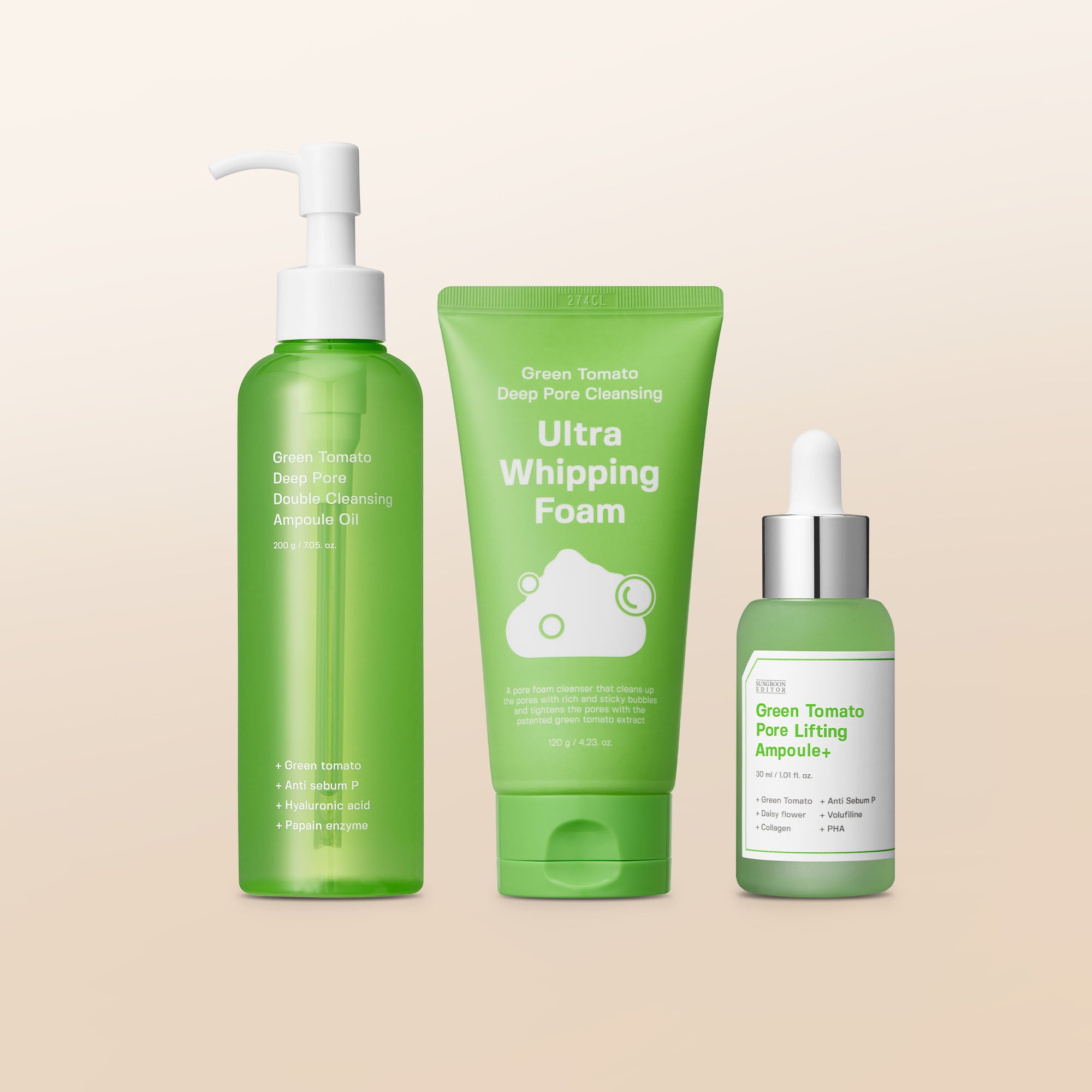 Green Tomato Goodbye Pores Trio