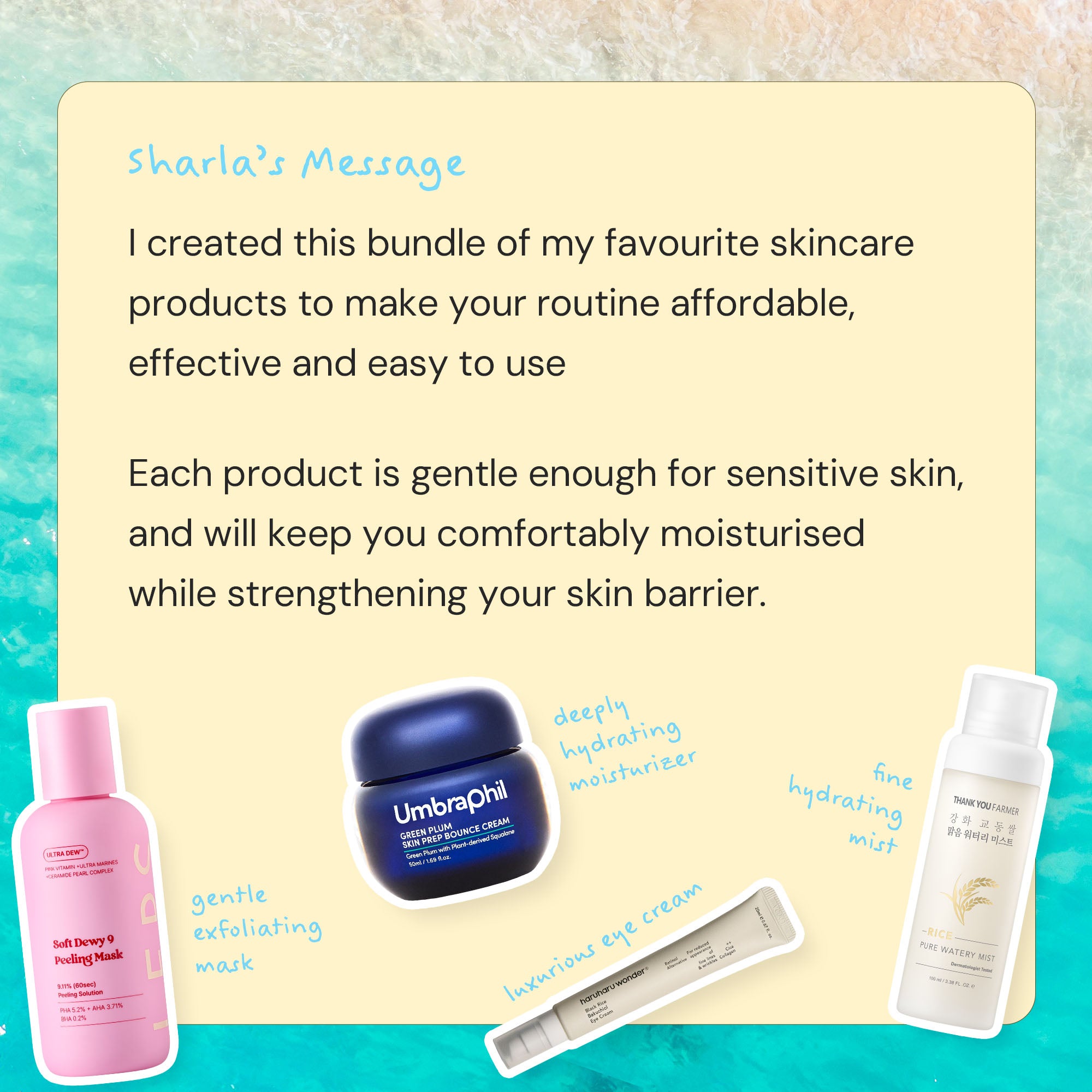 [Sharla x Nuriglow] Sharla’s Mid-Summer Skincare Box