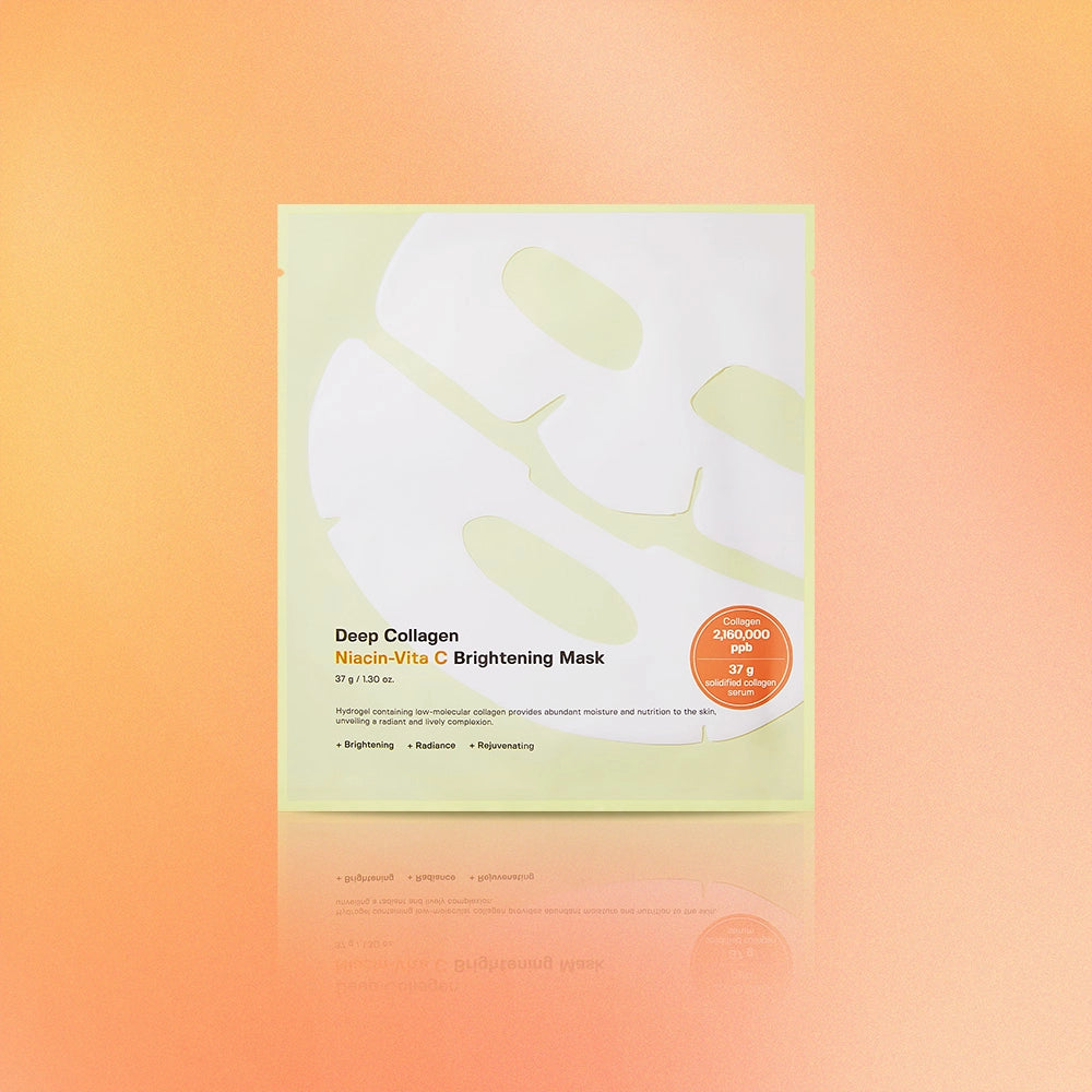 Deep Collagen Niacin Vita C Brightening Mask 37g*4ea