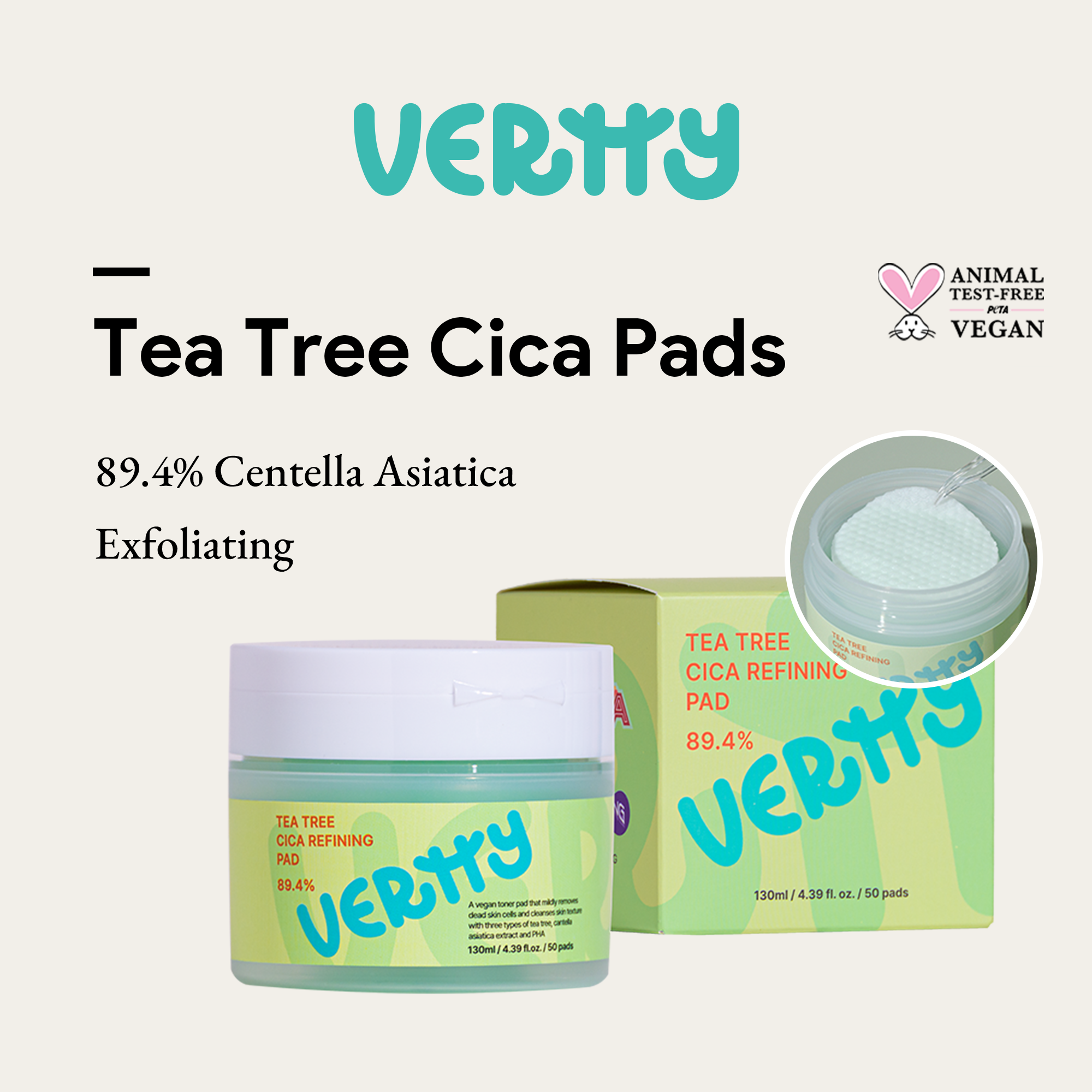 Tea Tree Cica Refining Pad