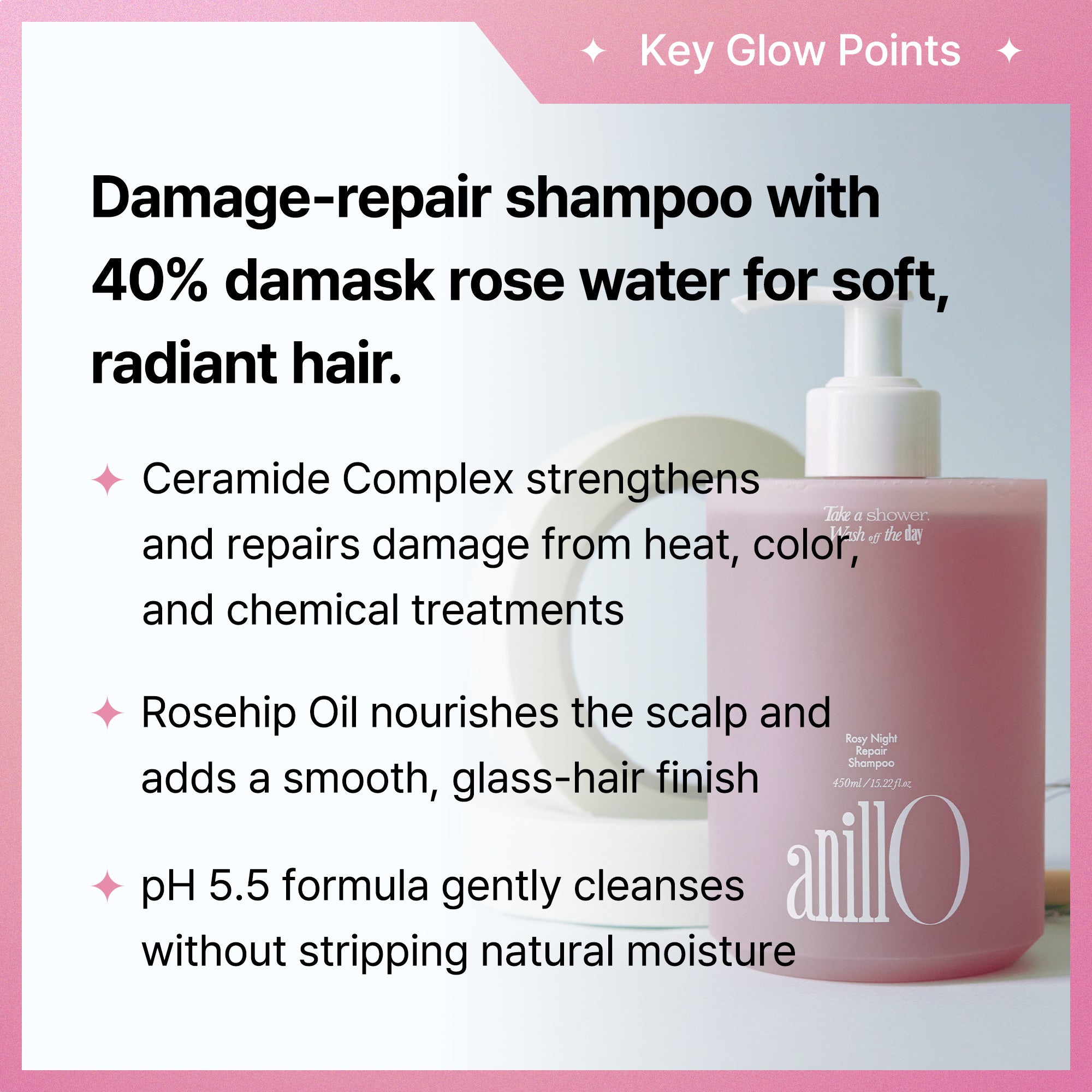 Rosy Night Repair Shampoo